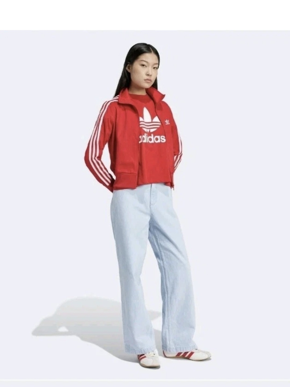 Adidas Premium Essentials Light Blue Denim Pants Jeans  New Nwt 100% Authentic